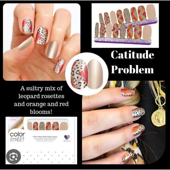 Color Street Nail Strips‎ Cattitude Problem Brand New - Picture 1 of 3